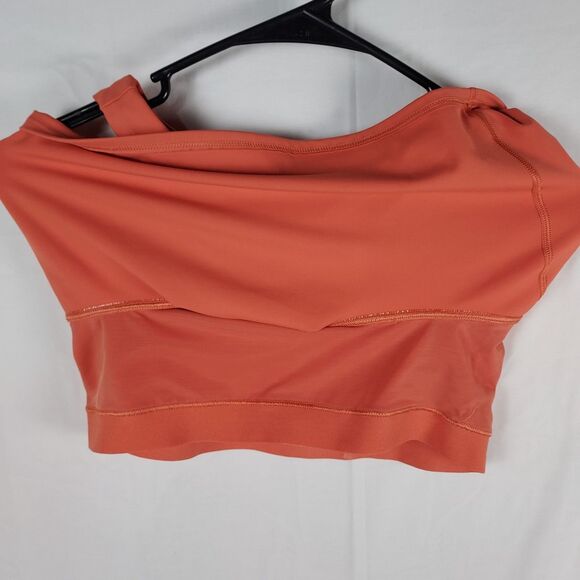 Athleta Women’s M Orange Crop Tank High Neck Racer‑Back Activewear - Picture 7 of 14